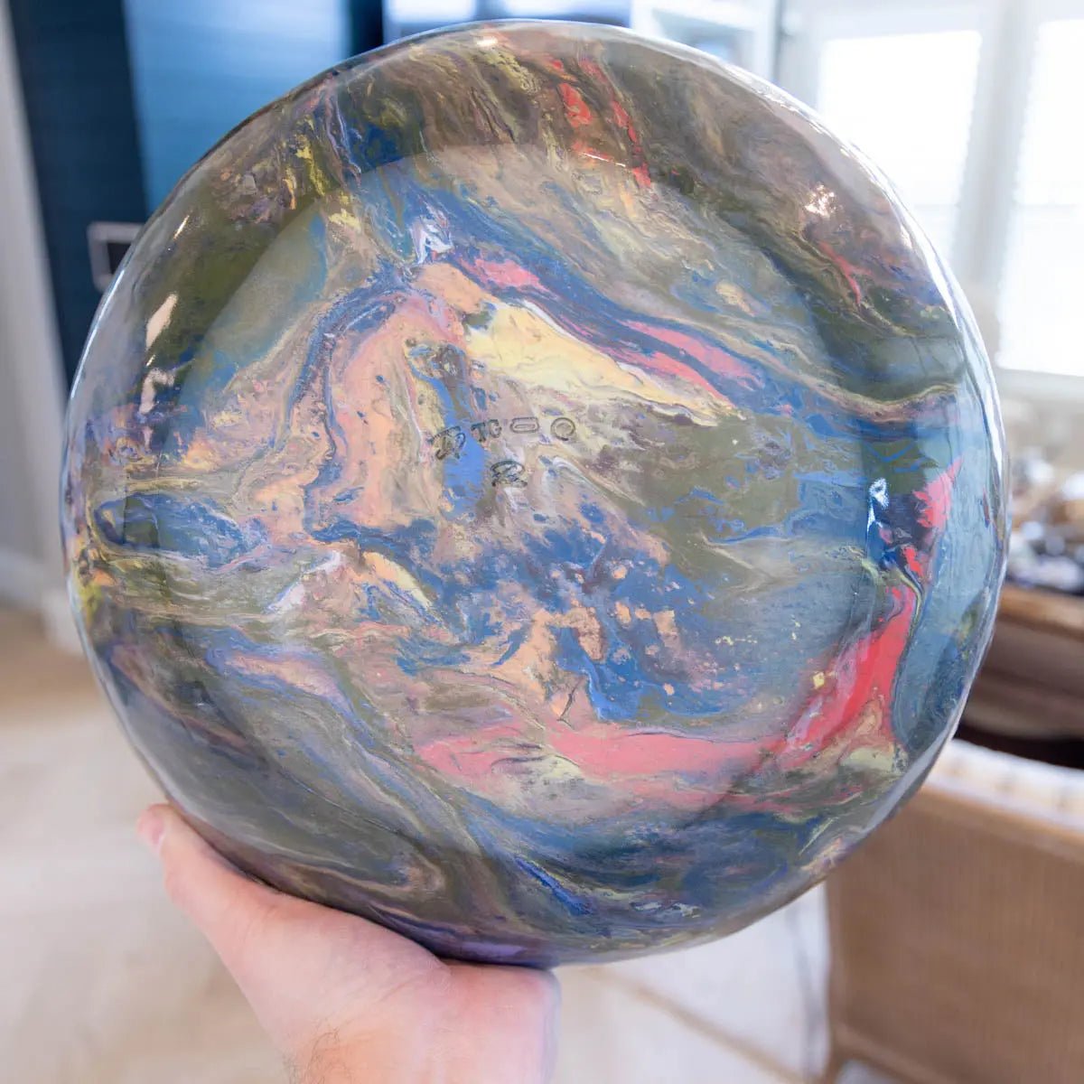 #04 XXL Porcelain Nerikomi Decorative Serving Bowl "Scrappy" (Color Spectrum Series) - Dan Pearce Ceramics