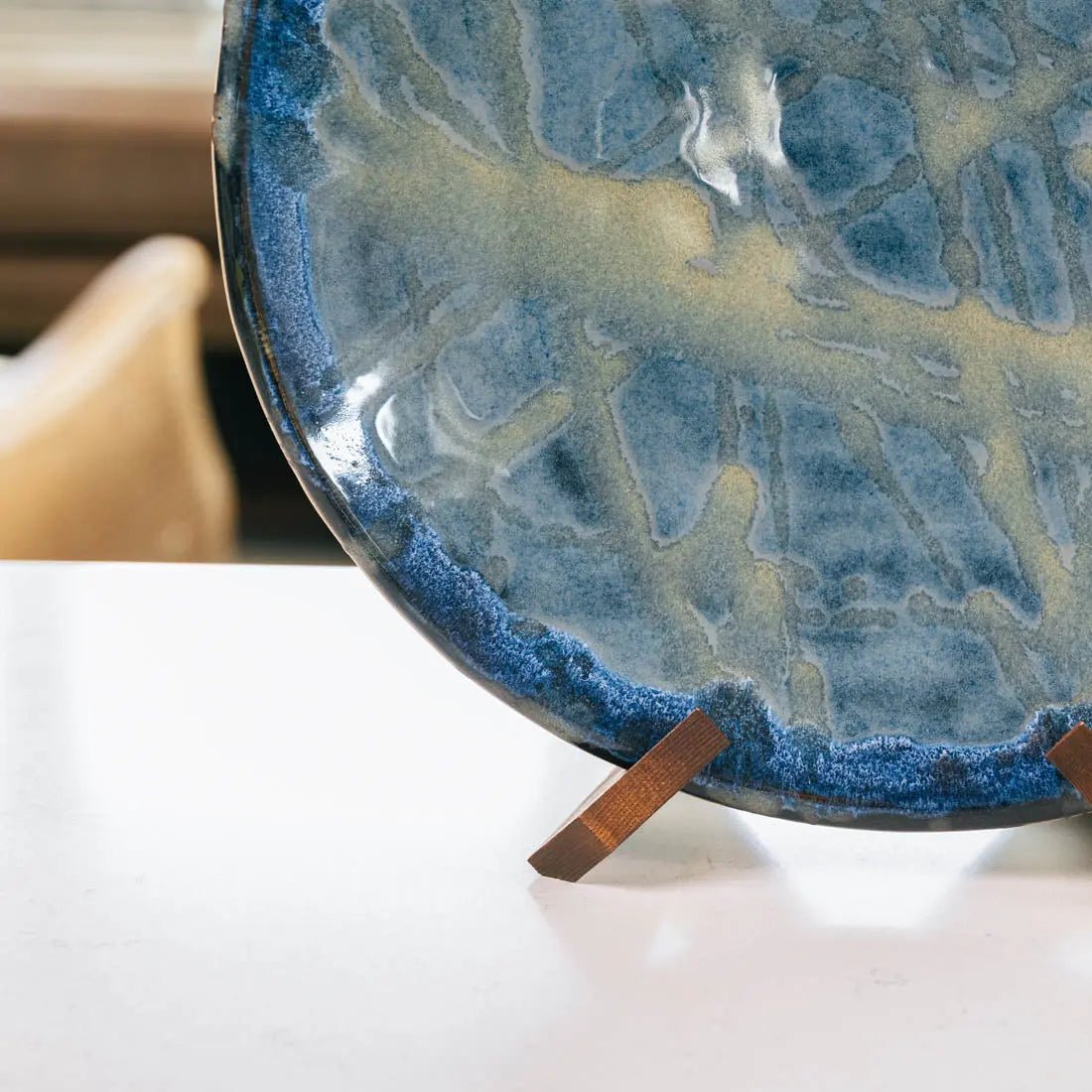 #15 XXL Gray Stoneware Bowl/Platter - Pendulum Art - (Creative Collection) - Dan Pearce Ceramics