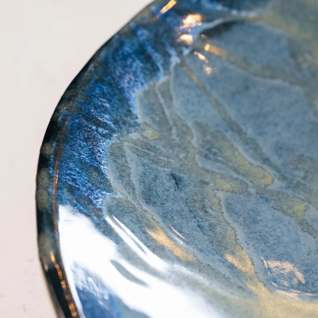 #15 XXL Gray Stoneware Bowl/Platter - Pendulum Art - (Creative Collection) - Dan Pearce Ceramics