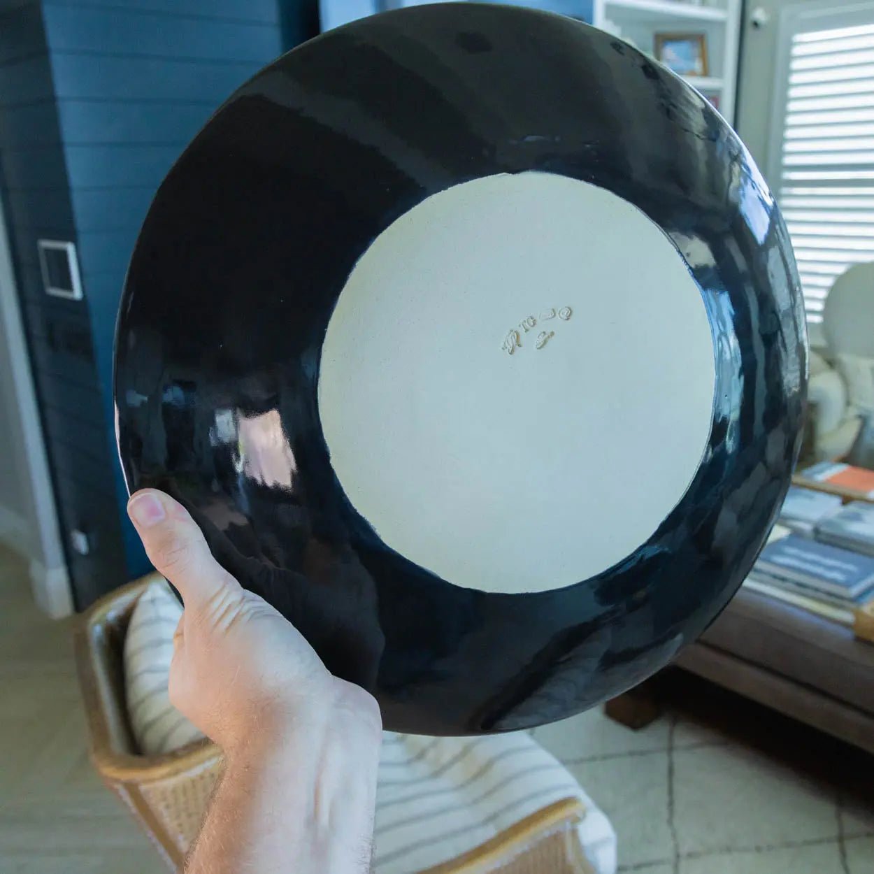 #40 XL Stoneware Decorative Serving Platter Rainbow Pond (Color Spectrum Series) - Dan Pearce Ceramics