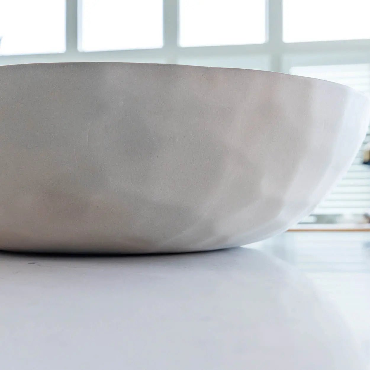 #53 GIANT 19.5 Quart Stoneware Decorative Serving Bowl - Grays, Browns, Blues, & Creams (Color Spectrum Series) - Dan Pearce Ceramics