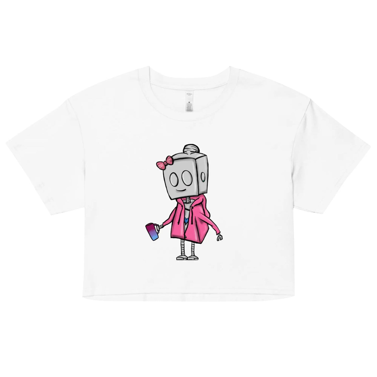 "Adorable Potter Robot" Crop Top (Hoodie & Mug Version) - Dan Pearce Ceramics
