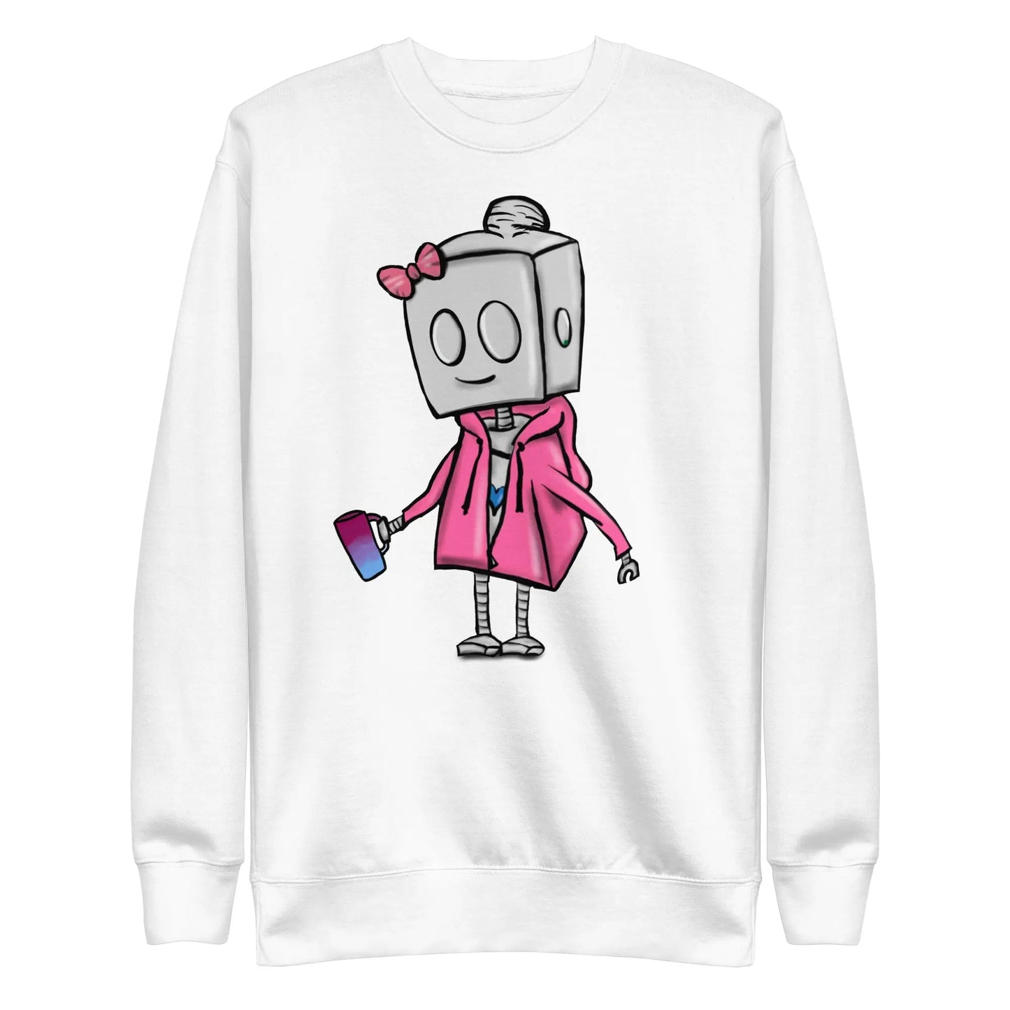 "Adorable Potter Robot" Unisex Crewneck Sweatshirt (Hoodie & Mug Version) - Dan Pearce Ceramics
