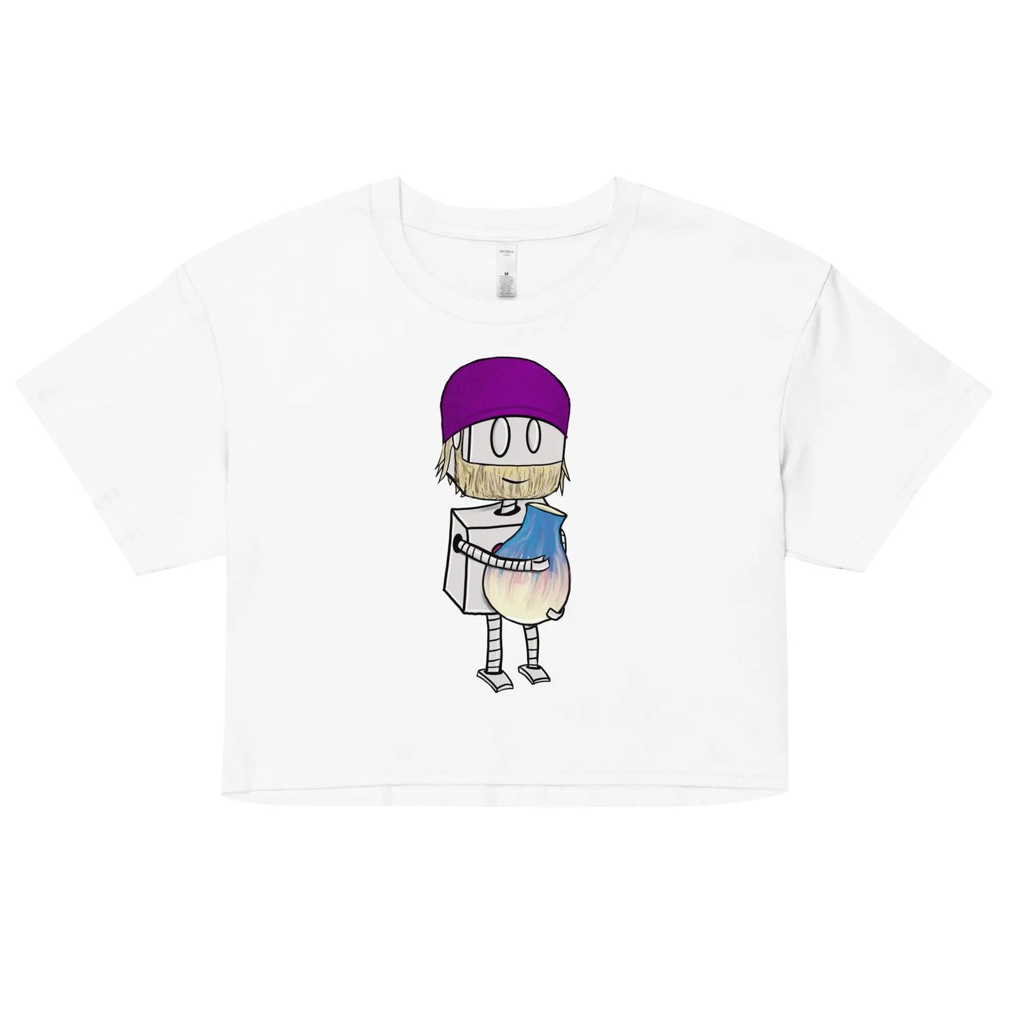 "Adorable Robot" Crop Top (Bearded Potter with Beanie Version) - Dan Pearce Ceramics