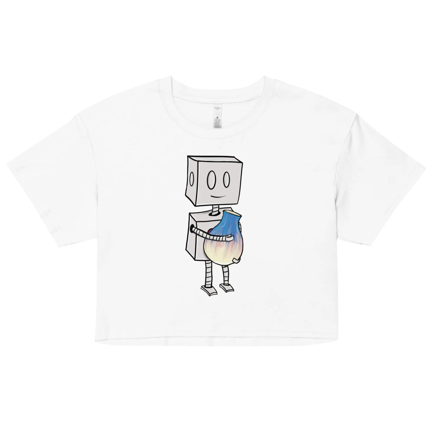 "Adorable Robot" Crop Top (Robot & Pottery Version) - Dan Pearce Ceramics