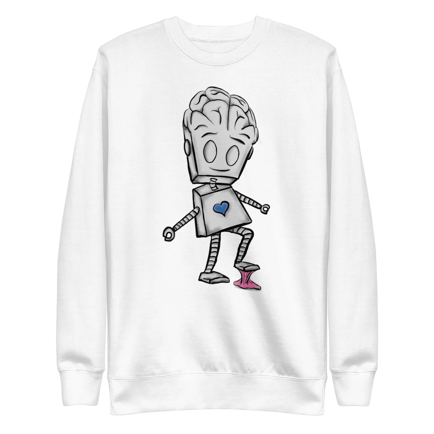 "Adorable Robot" Unisex Crewneck Sweatshirt (Balance of Heart & Mind Version) - Dan Pearce Ceramics