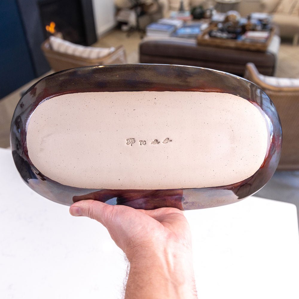 Large Stoneware All - Purpose Decorative Dish (Metallics) - Dan Pearce Ceramics