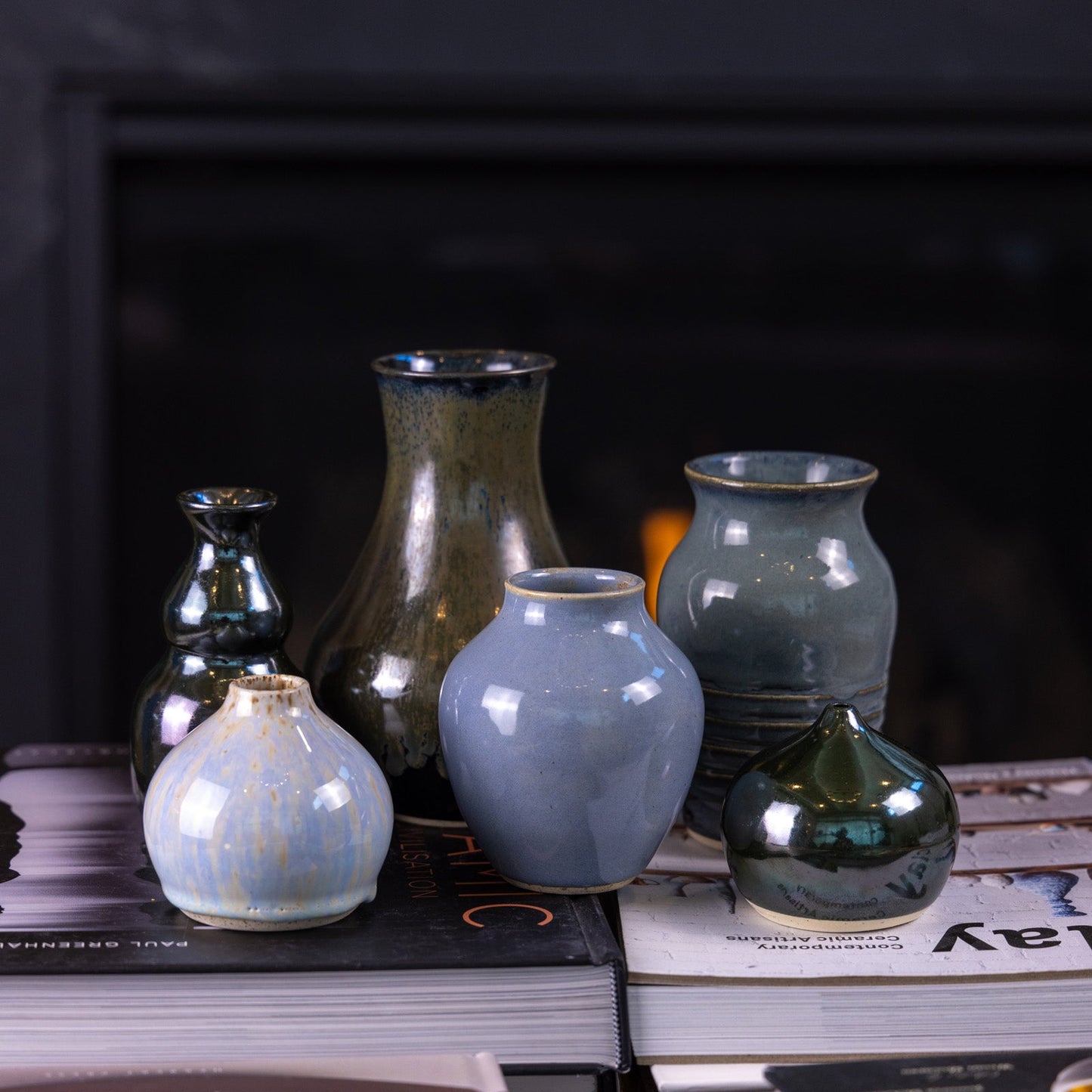 Pot #187 - Small Decorative Stoneware Bud Vase - Dan Pearce Ceramics