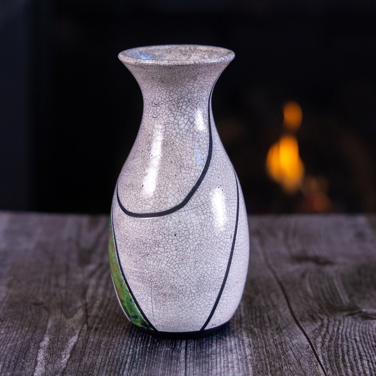 Pot #360 - Large Raku - Fired Decorative Vase - Dan Pearce Ceramics