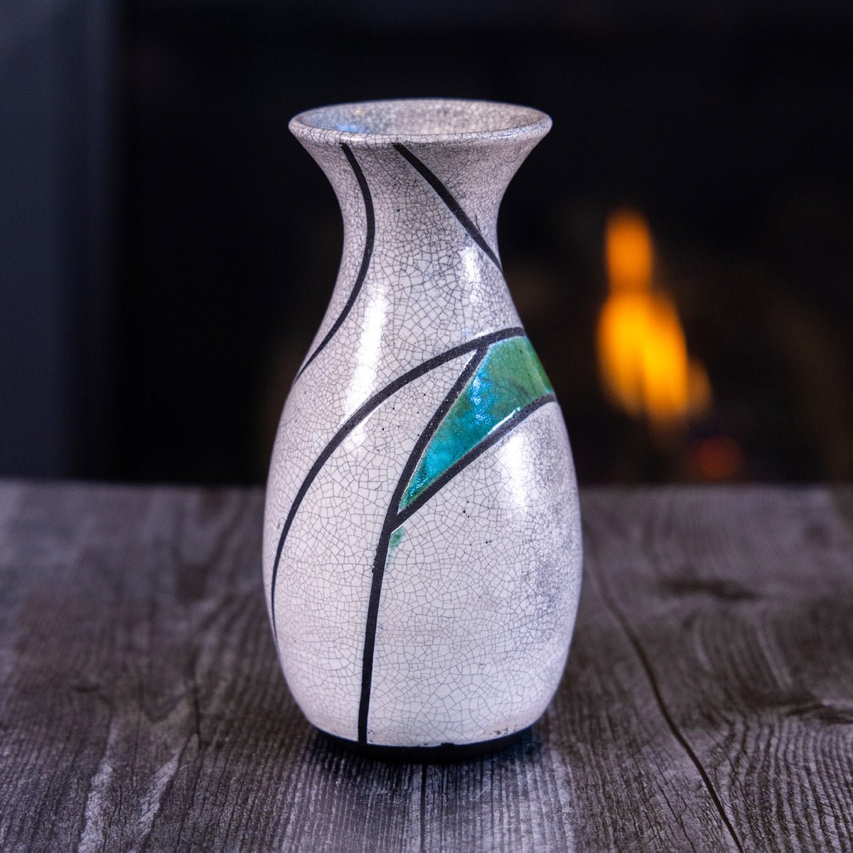 Pot #360 - Large Raku - Fired Decorative Vase - Dan Pearce Ceramics