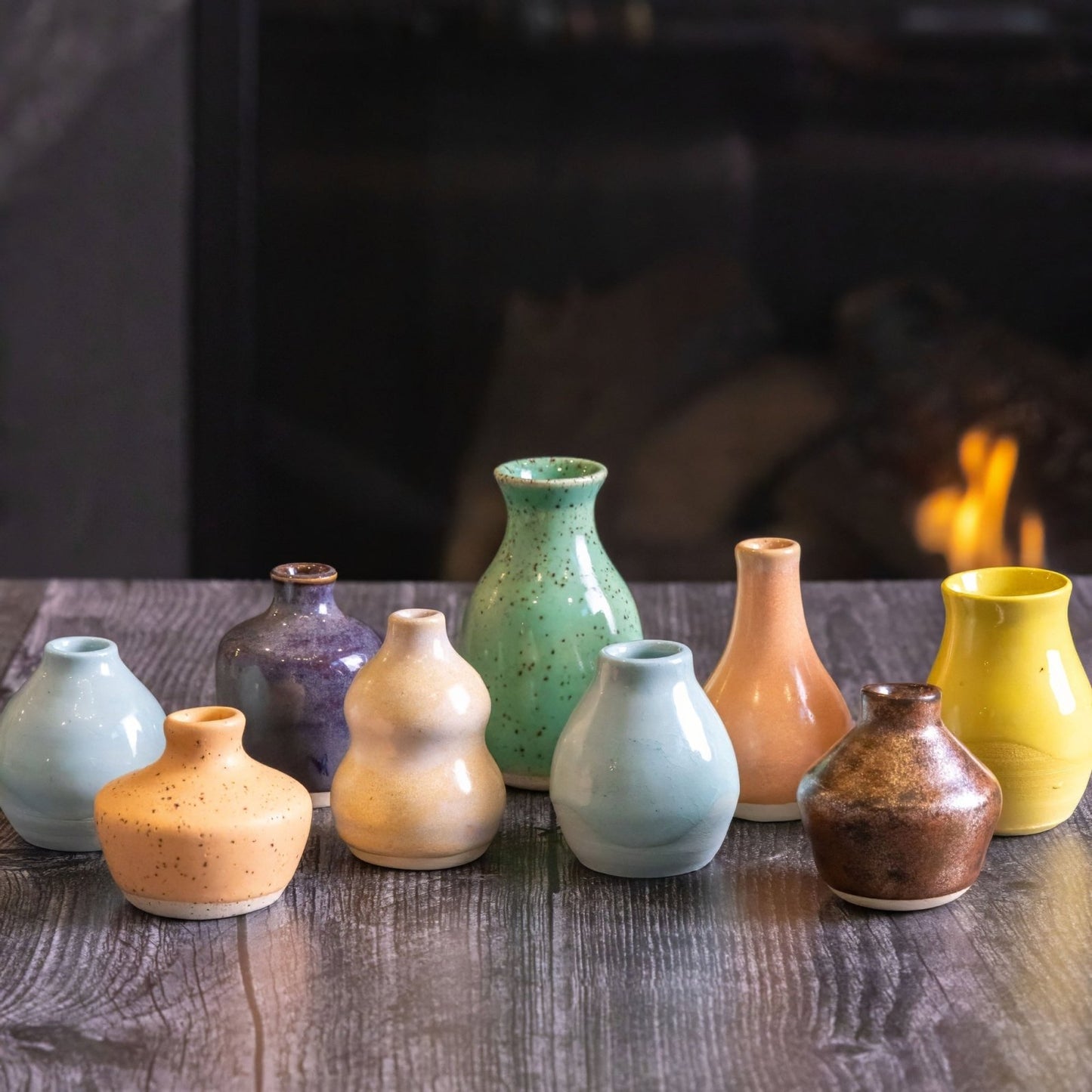 Pot #566 Miniature Tiny Stoneware Sphere Pot - Dan Pearce Ceramics
