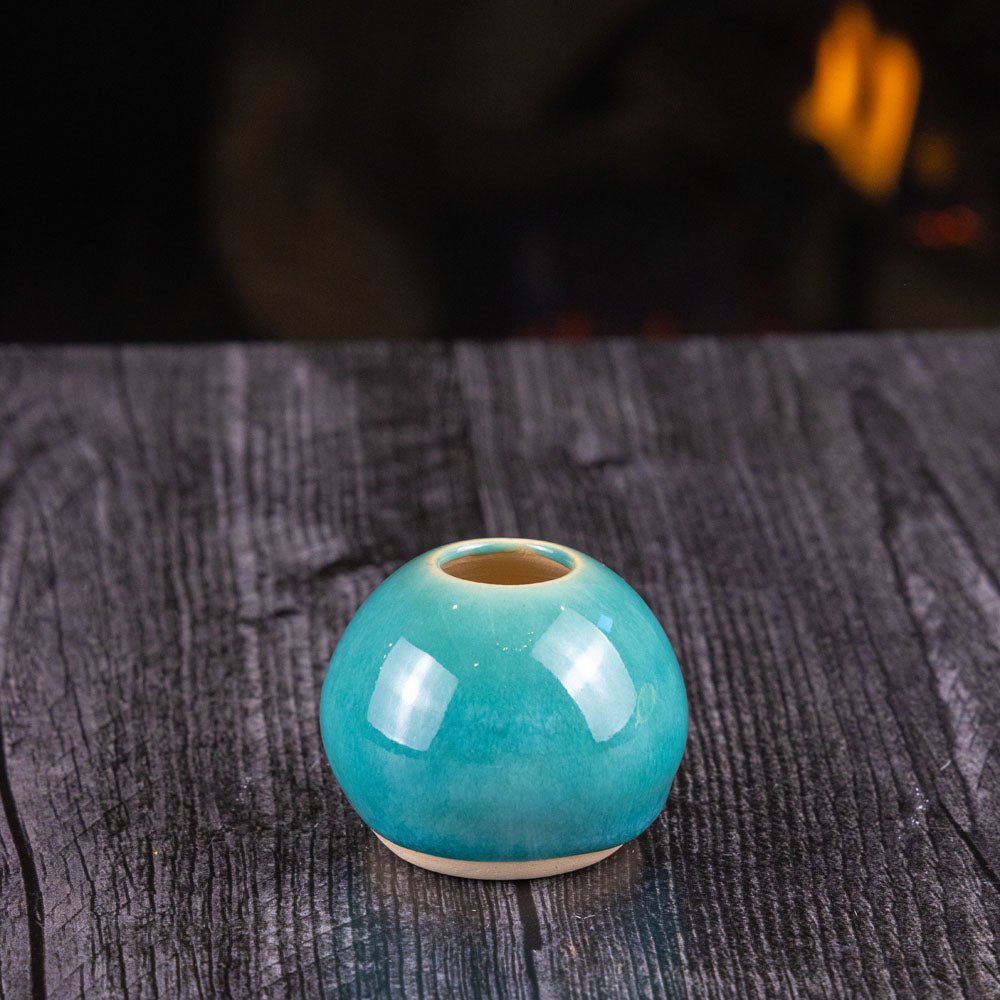 Pot #566 Miniature Tiny Stoneware Sphere Pot - Dan Pearce Ceramics