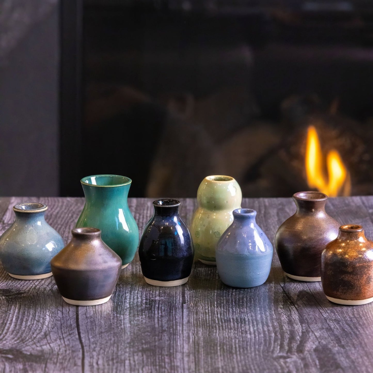 Pot #566 Miniature Tiny Stoneware Sphere Pot - Dan Pearce Ceramics