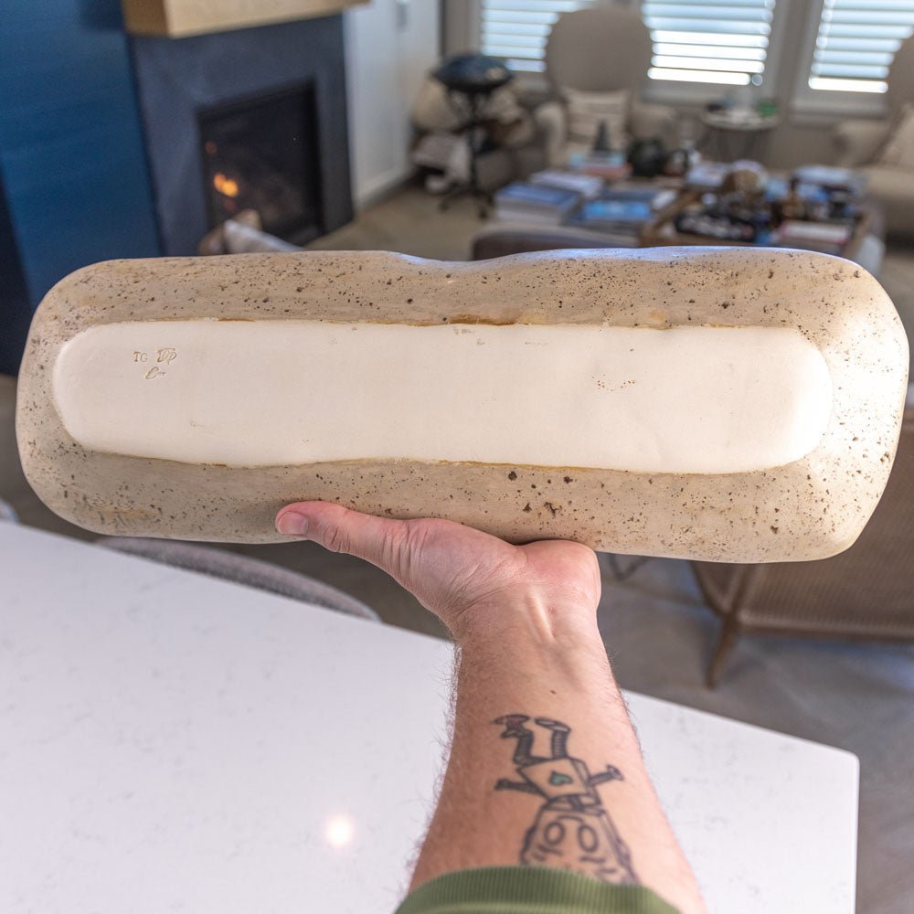 XL Stoneware All - Purpose Decorative Dish (Speckled Tans) - Dan Pearce Ceramics