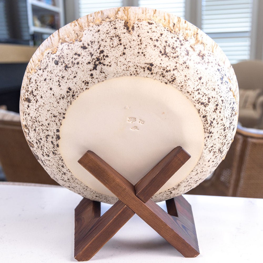 XL Stoneware Serving Cookies & Cream Bowl (Speckled Neutrals) - Dan Pearce Ceramics