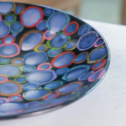 #40 XL Stoneware Decorative Serving Platter Rainbow Pond (Color Spectrum Series) - Dan Pearce Ceramics