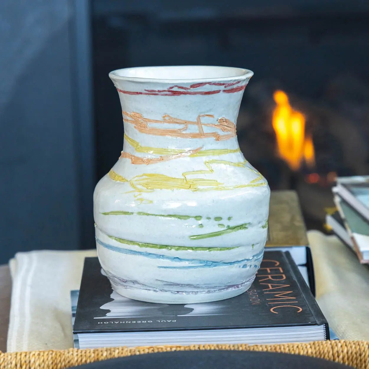 #50 Large Stoneware Grass Decorative Vase (Color Spectrum Series) - Dan Pearce Ceramics