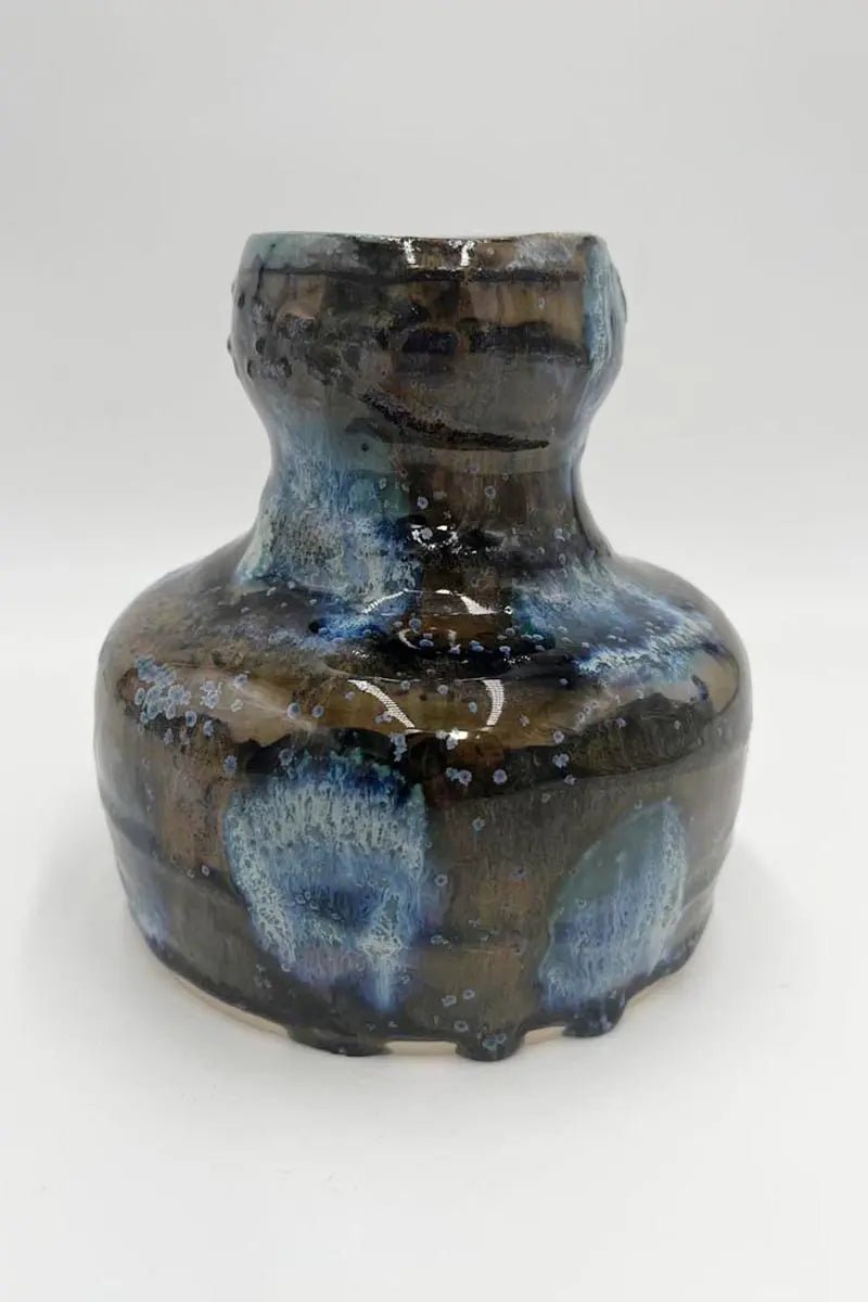 Abstract Spotted Crystal Glaze Vase - Dan Pearce Ceramics