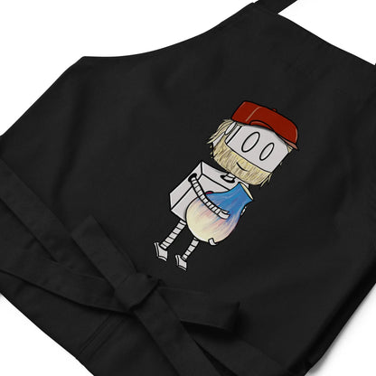 "Adorable Potter Robot" Cooking & Pottery Apron (Dan's Version) - Dan Pearce Ceramics