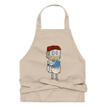 "Adorable Potter Robot" Cooking & Pottery Apron (Dan's Version) - Dan Pearce Ceramics