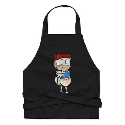 "Adorable Potter Robot" Cooking & Pottery Apron (Dan's Version) - Dan Pearce Ceramics