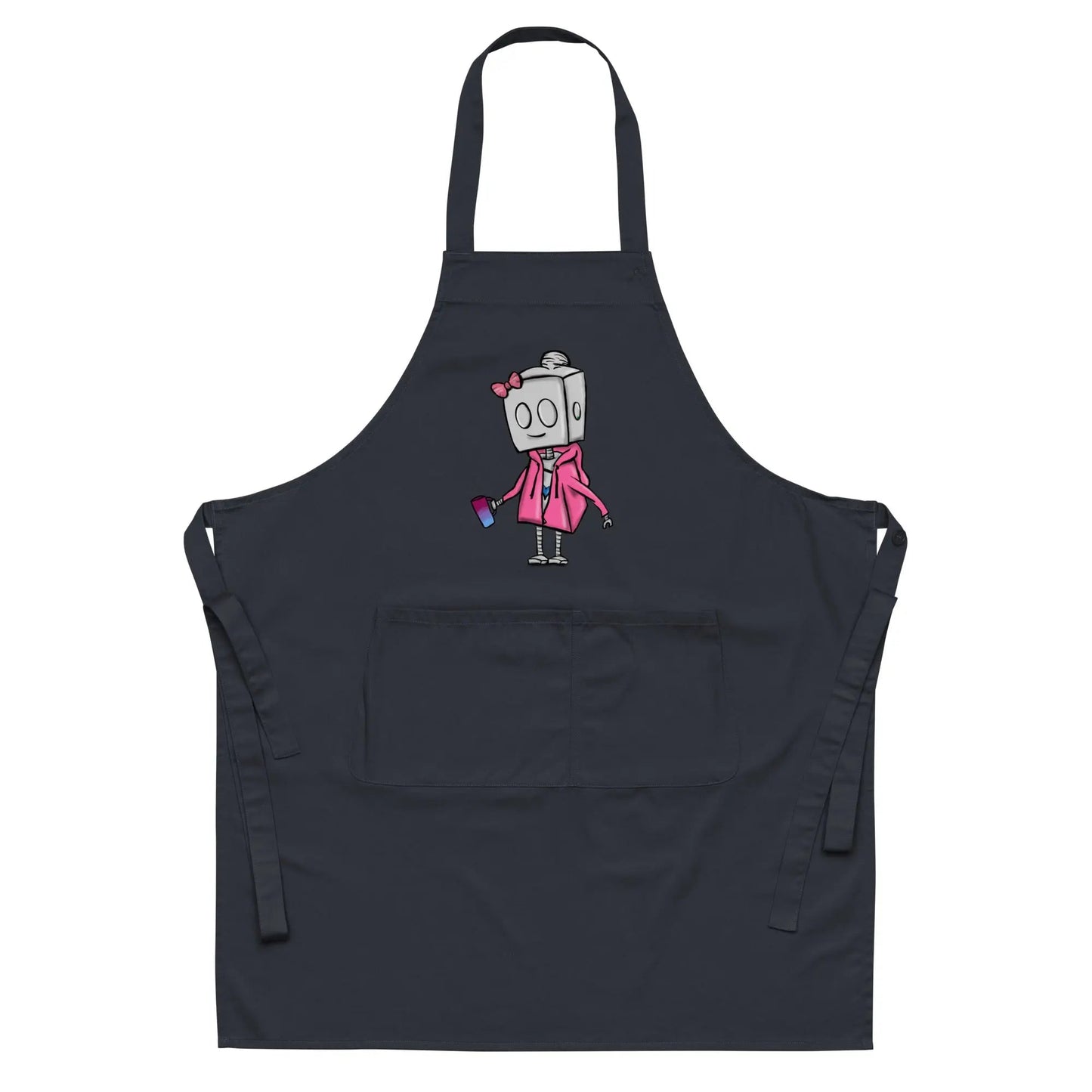 "Adorable Potter Robot" Cooking & Pottery Apron (Hoodie & Mug Version) - Dan Pearce Ceramics