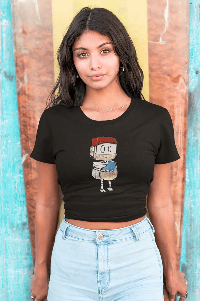 "Adorable Potter Robot" Crop Top (Dan's Version) - Dan Pearce Ceramics