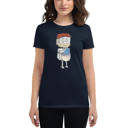 "Adorable Potter Robot" Ladies Premium Tee (Dan's Version) - Dan Pearce Ceramics