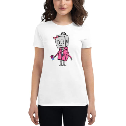 "Adorable Potter Robot" Ladies Premium Tee (Hoodie & Mug Version) - Dan Pearce Ceramics