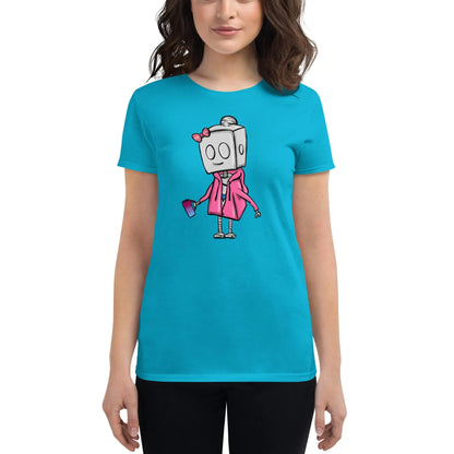 "Adorable Potter Robot" Ladies Premium Tee (Hoodie & Mug Version) - Dan Pearce Ceramics