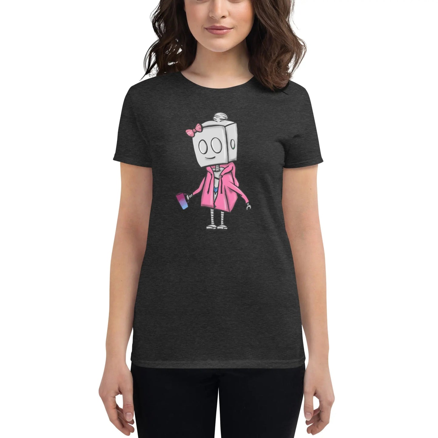 "Adorable Potter Robot" Ladies Premium Tee (Hoodie & Mug Version) - Dan Pearce Ceramics