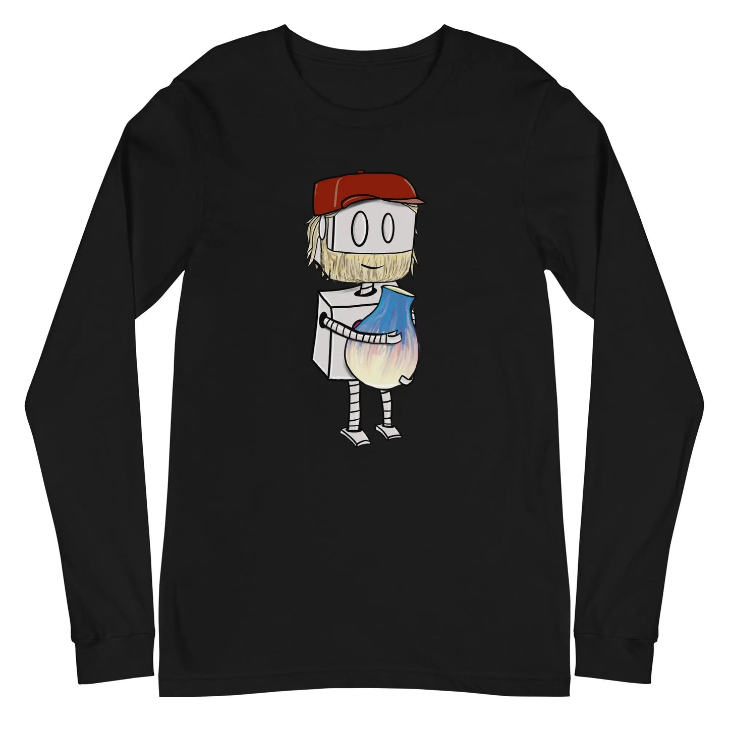 "Adorable Potter Robot" Long - Sleeve Shirt (Dan's Version) - Dan Pearce Ceramics