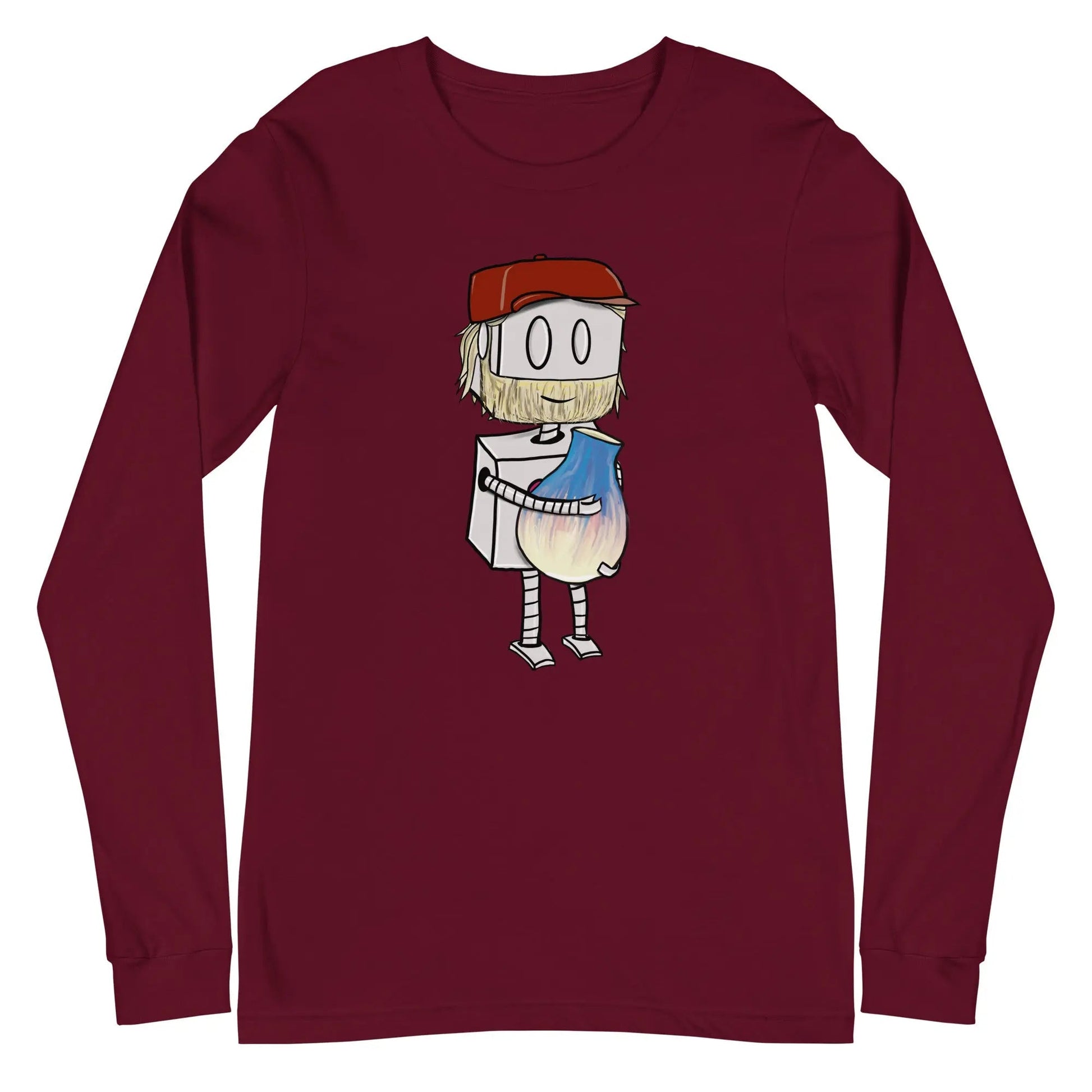 "Adorable Potter Robot" Long - Sleeve Shirt (Dan's Version) - Dan Pearce Ceramics