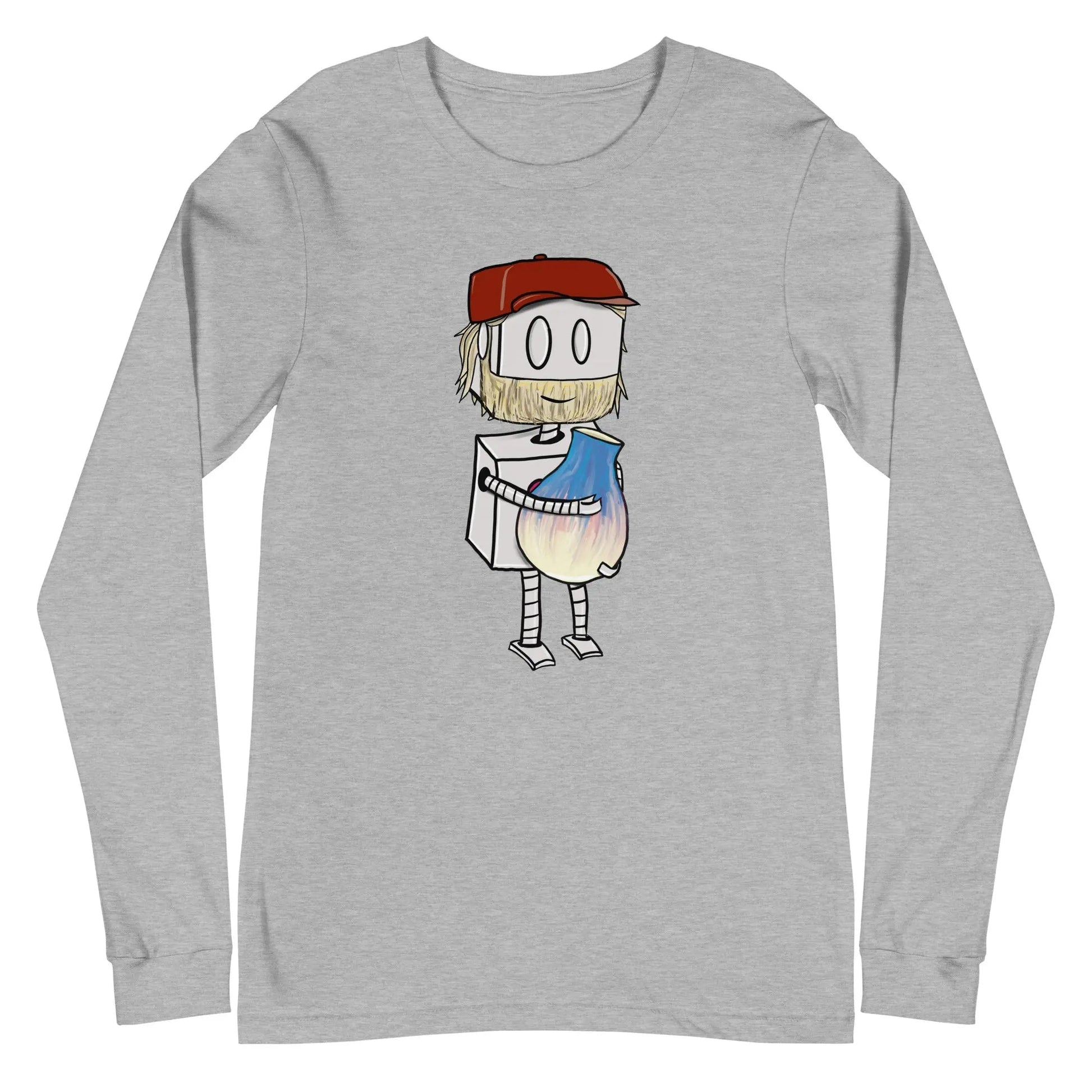 "Adorable Potter Robot" Long - Sleeve Shirt (Dan's Version) - Dan Pearce Ceramics