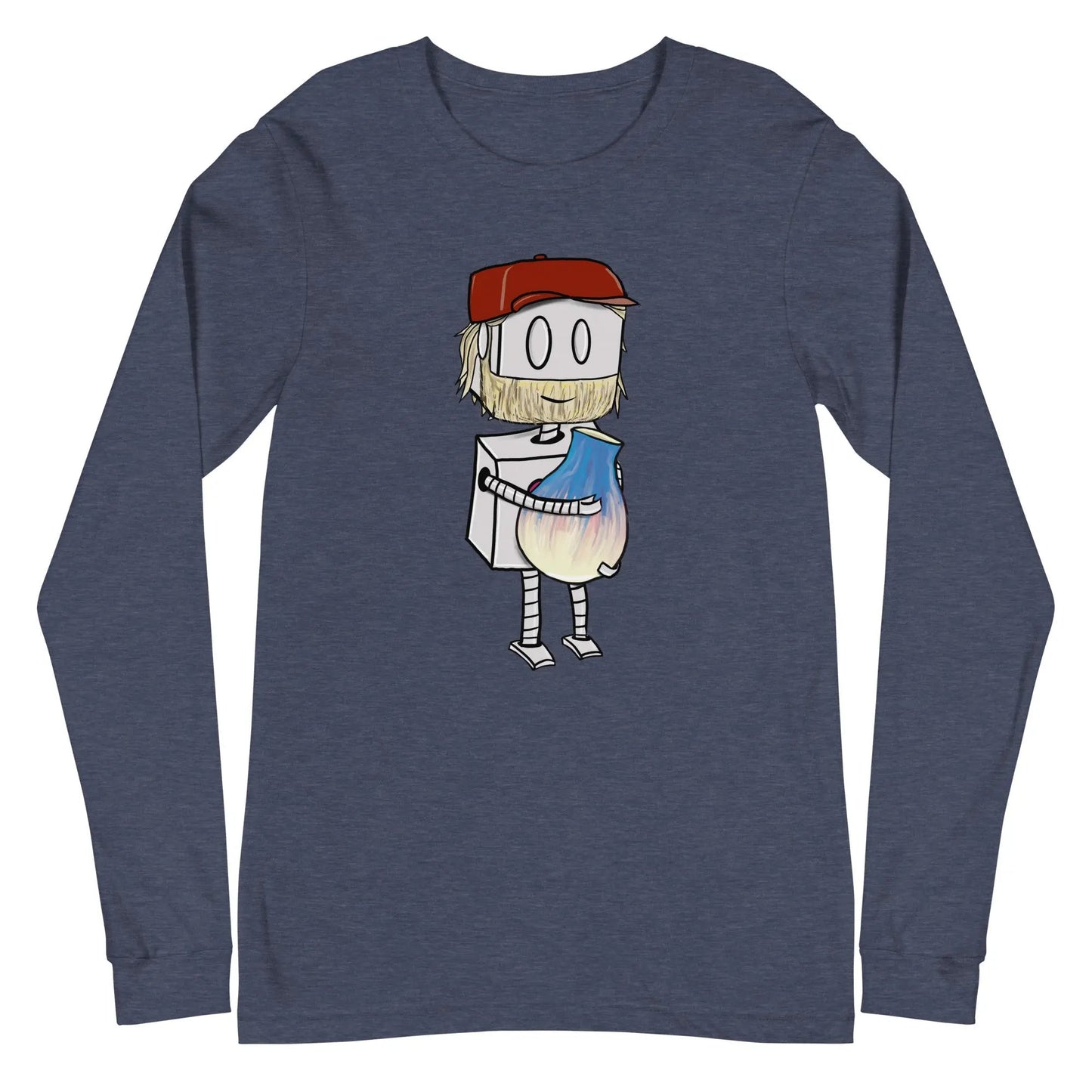 "Adorable Potter Robot" Long - Sleeve Shirt (Dan's Version) - Dan Pearce Ceramics