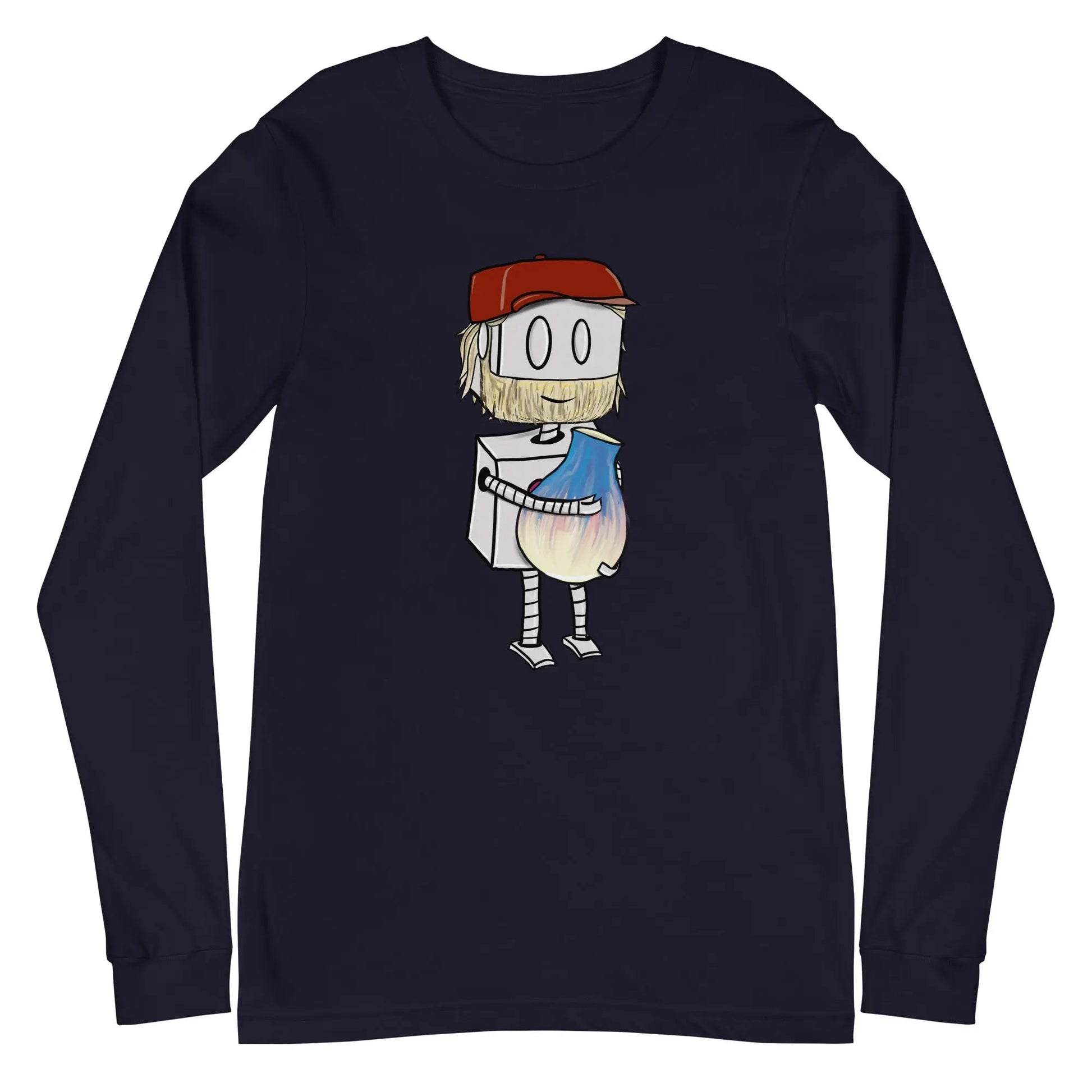 "Adorable Potter Robot" Long - Sleeve Shirt (Dan's Version) - Dan Pearce Ceramics