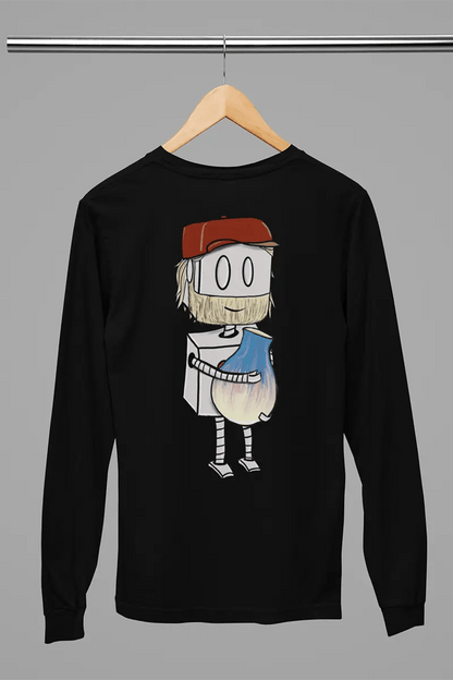 "Adorable Potter Robot" Long - Sleeve Shirt (Dan's Version) - Dan Pearce Ceramics