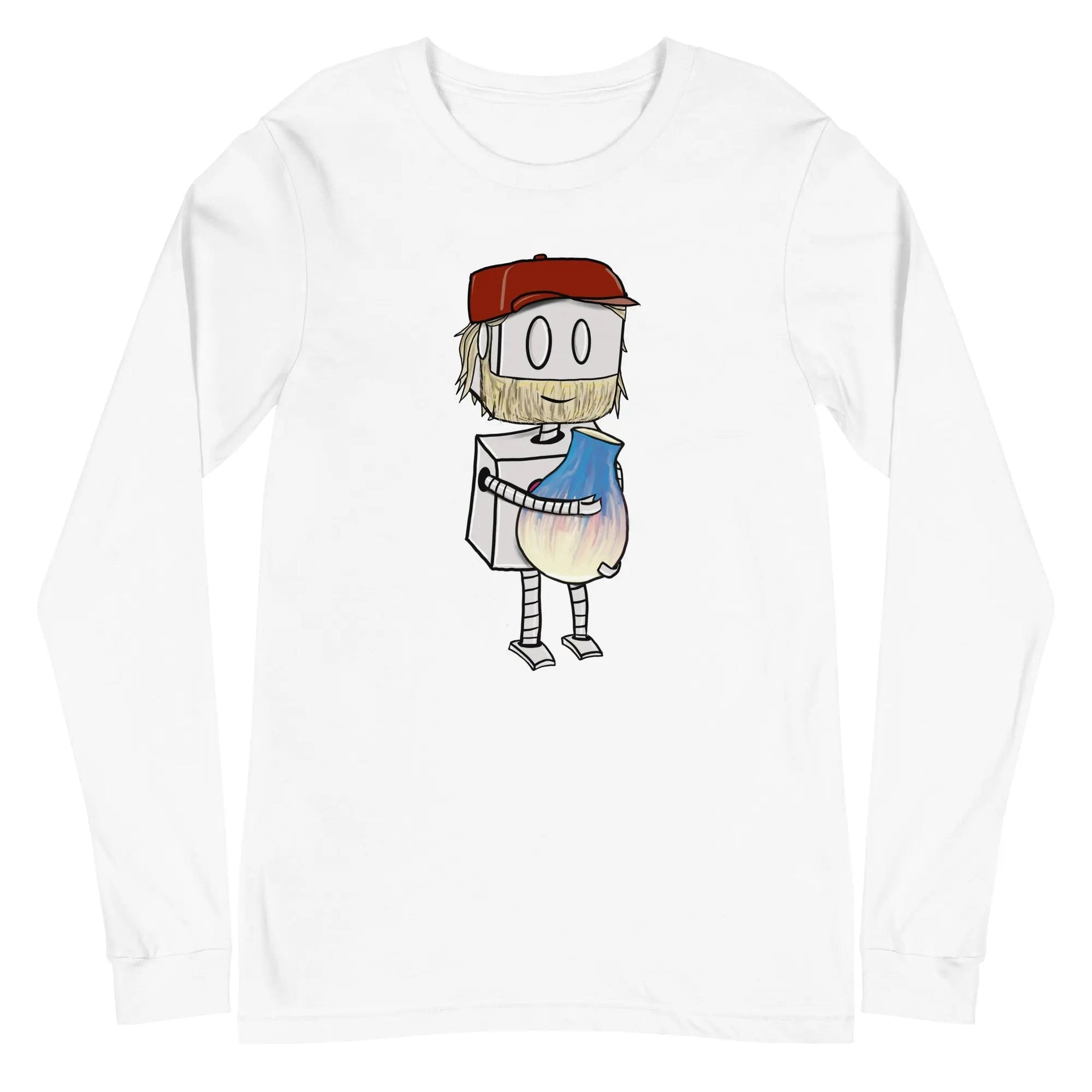 "Adorable Potter Robot" Long - Sleeve Shirt (Dan's Version) - Dan Pearce Ceramics