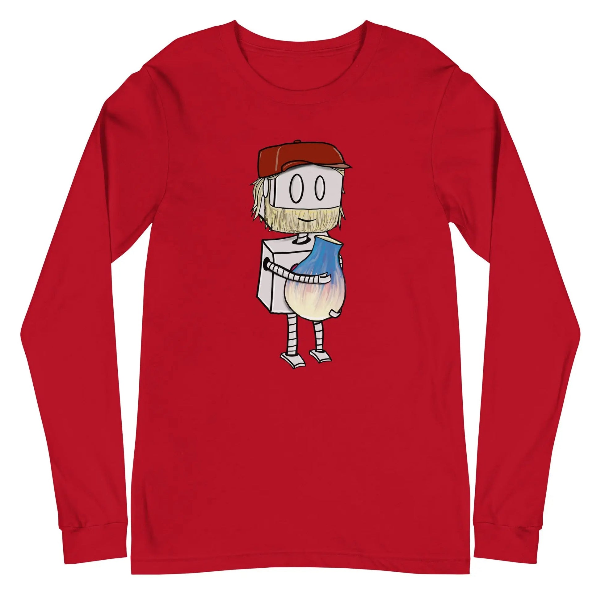 "Adorable Potter Robot" Long - Sleeve Shirt (Dan's Version) - Dan Pearce Ceramics