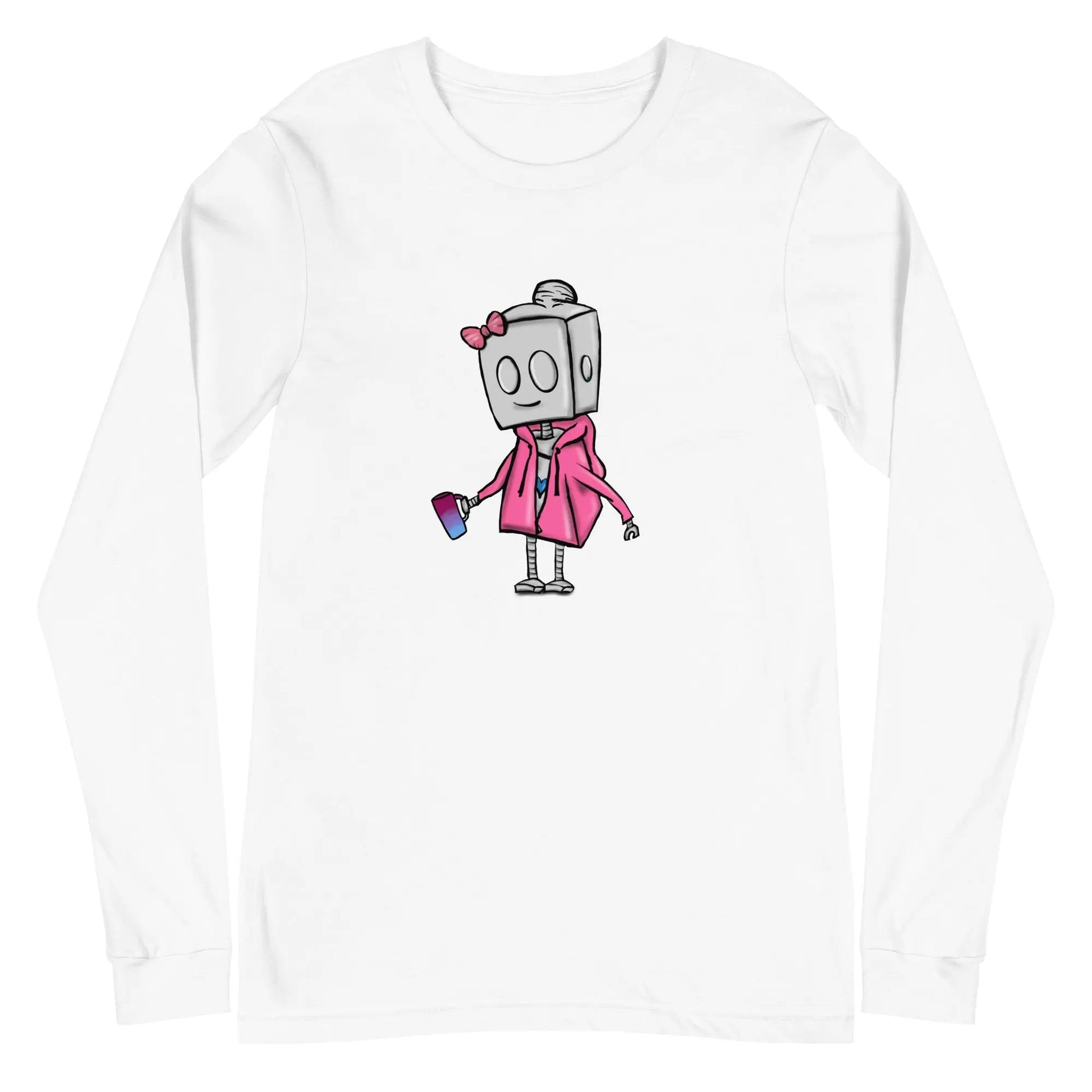 "Adorable Potter Robot" Long - Sleeve Shirt (Hoodie & Mug Version) - Dan Pearce Ceramics