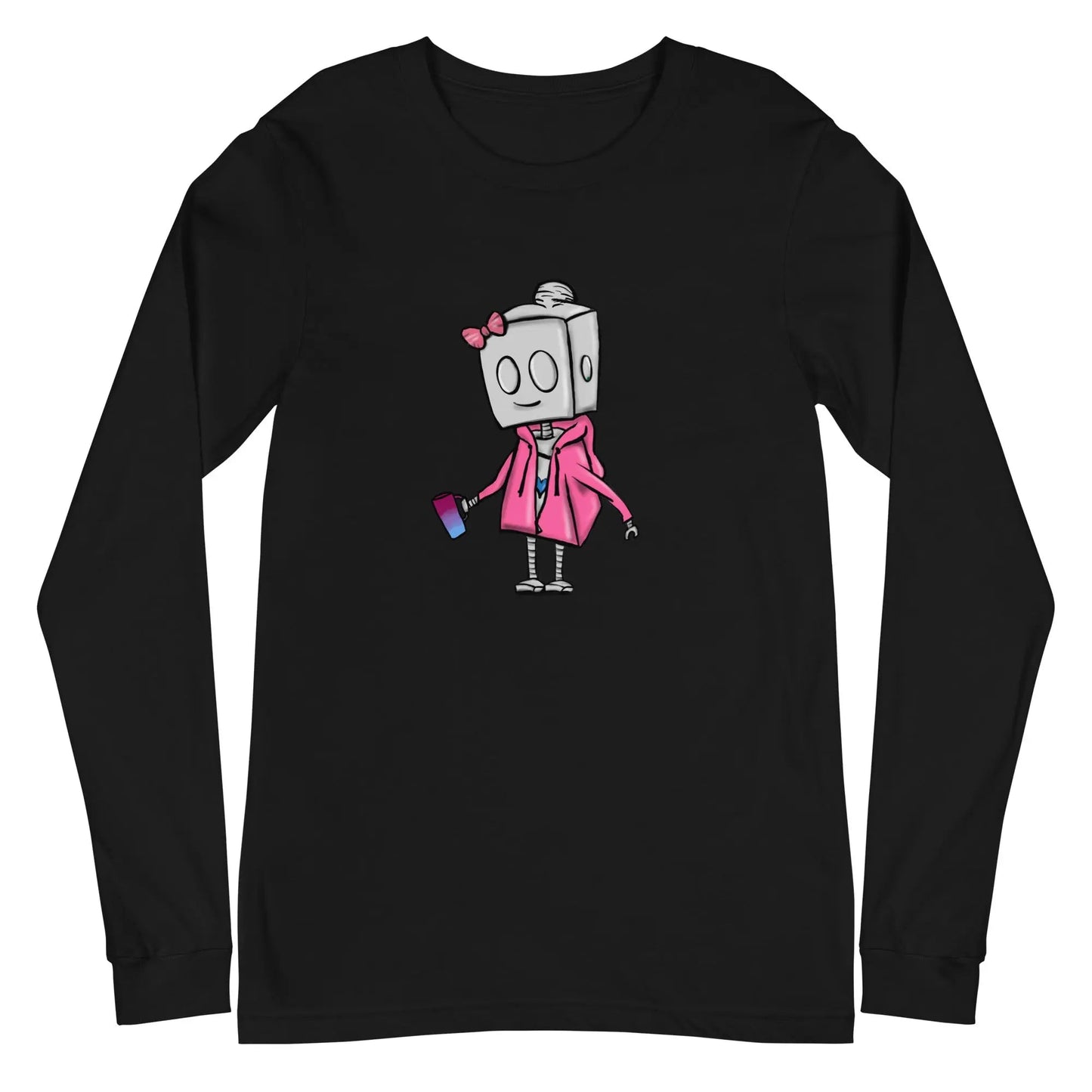 "Adorable Potter Robot" Long - Sleeve Shirt (Hoodie & Mug Version) - Dan Pearce Ceramics