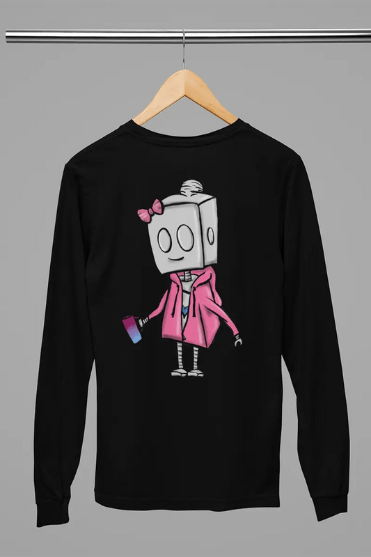 "Adorable Potter Robot" Long - Sleeve Shirt (Hoodie & Mug Version) - Dan Pearce Ceramics