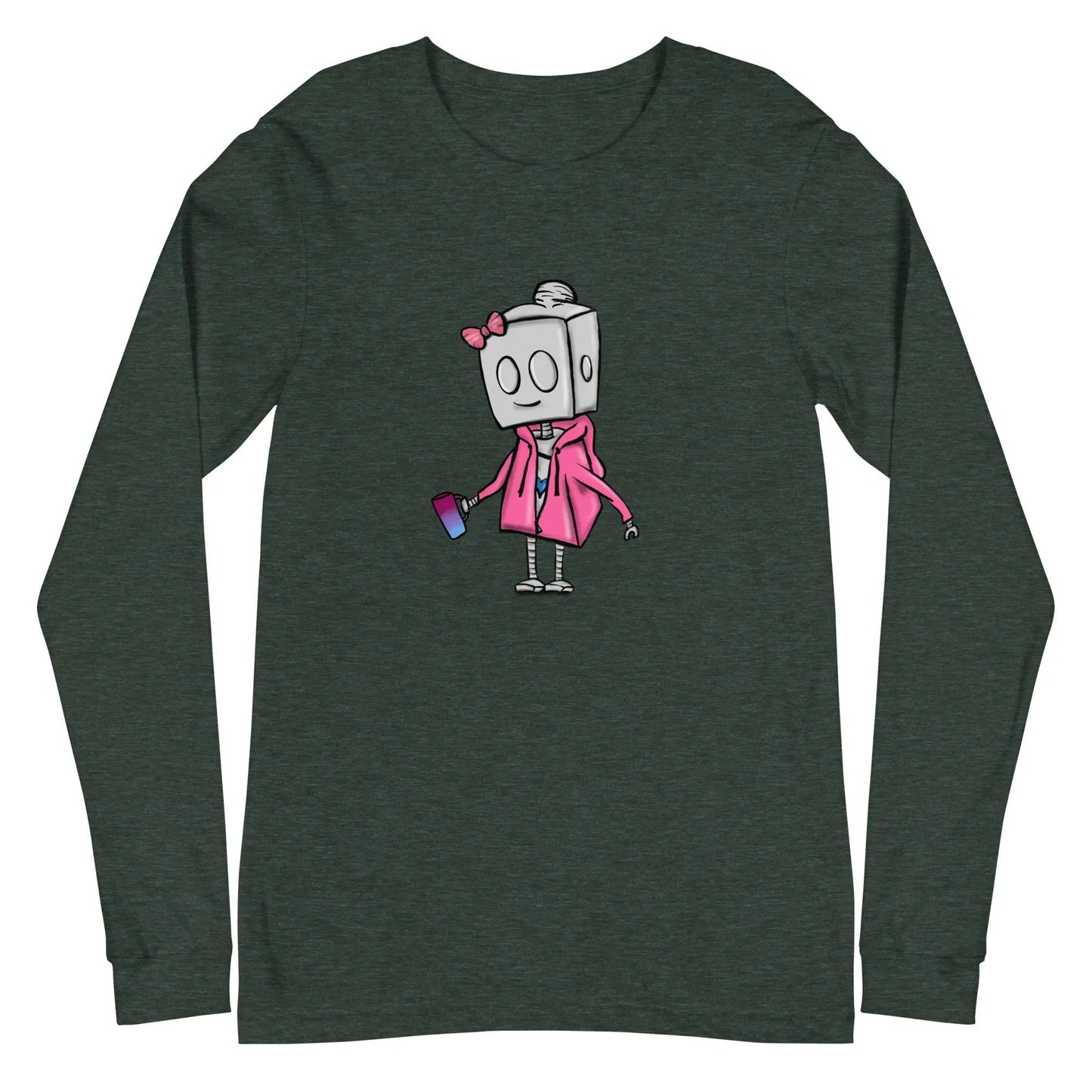 "Adorable Potter Robot" Long - Sleeve Shirt (Hoodie & Mug Version) - Dan Pearce Ceramics