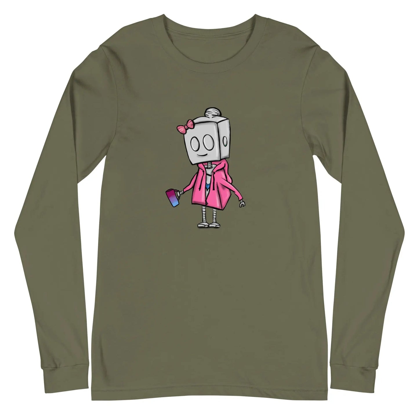 "Adorable Potter Robot" Long - Sleeve Shirt (Hoodie & Mug Version) - Dan Pearce Ceramics