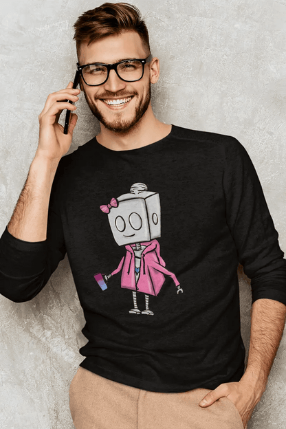 "Adorable Potter Robot" Long - Sleeve Shirt (Hoodie & Mug Version) - Dan Pearce Ceramics