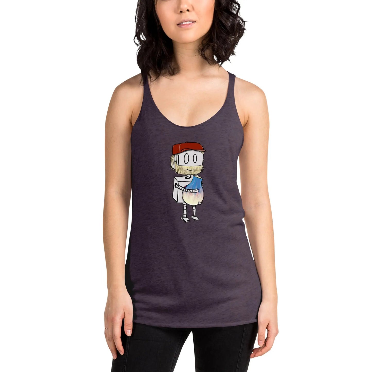 "Adorable Potter Robot" Racerback Tank Top (Dan's Version) - Dan Pearce Ceramics