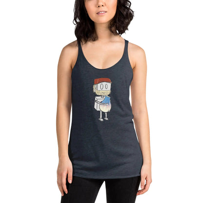 "Adorable Potter Robot" Racerback Tank Top (Dan's Version) - Dan Pearce Ceramics