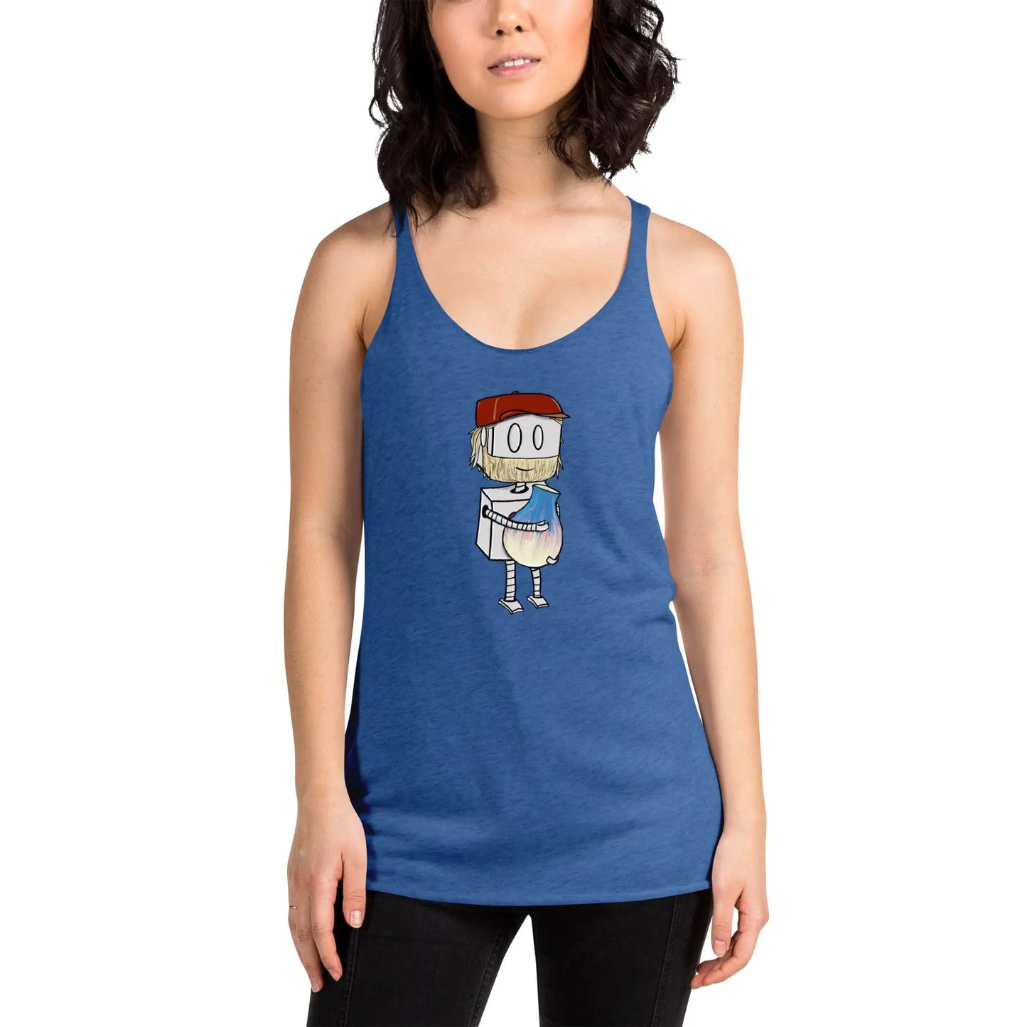 "Adorable Potter Robot" Racerback Tank Top (Dan's Version) - Dan Pearce Ceramics