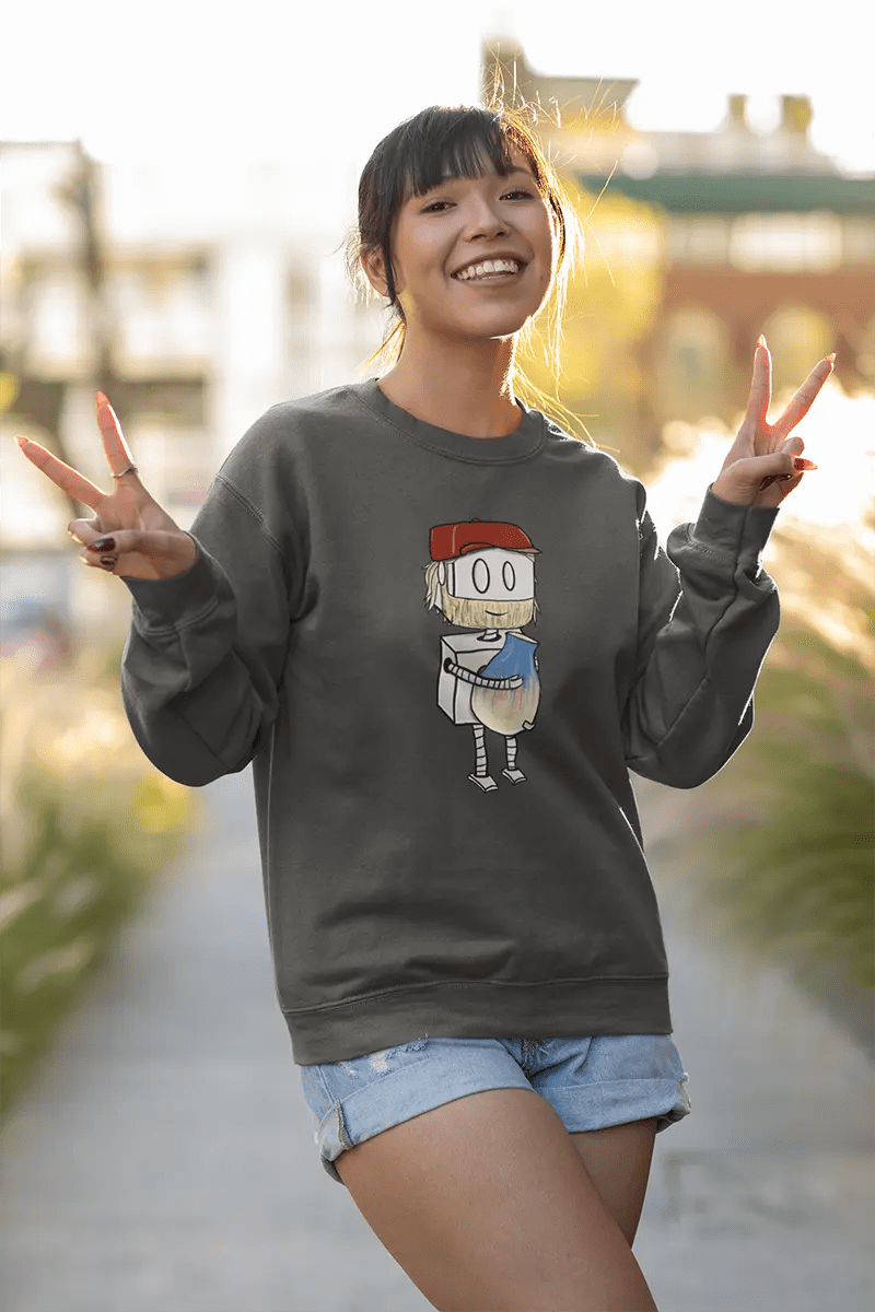 "Adorable Potter Robot" Unisex Crewneck Sweatshirt (Dan's Version) - Dan Pearce Ceramics