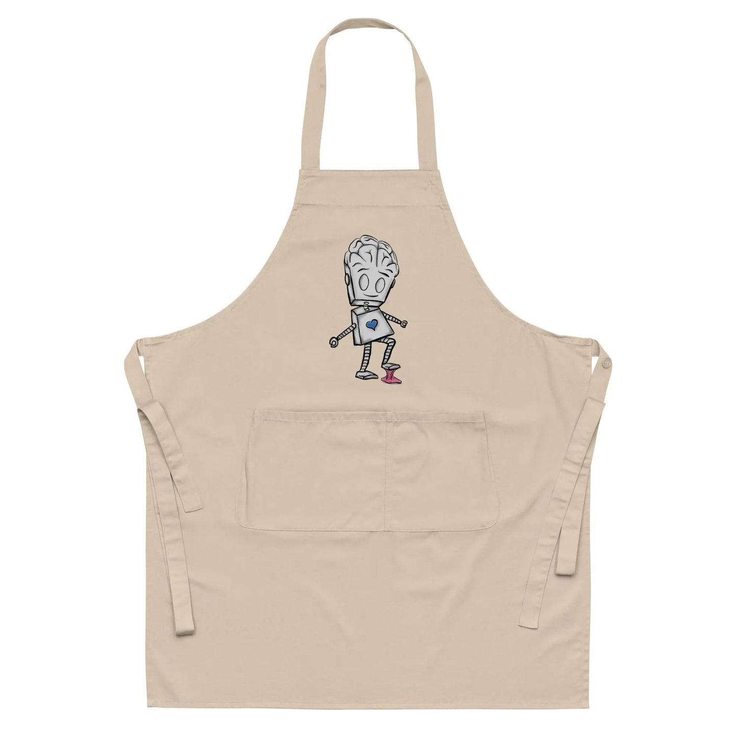 "Adorable Robot" Cooking & Pottery Apron (Balance of Heart & Mind Version) - Dan Pearce Ceramics